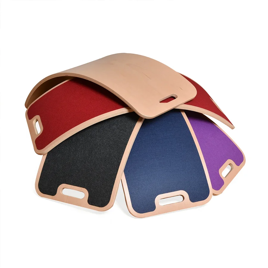 CurveLab Balancebord mit Filz, Perfect Arc - dunkelbraun