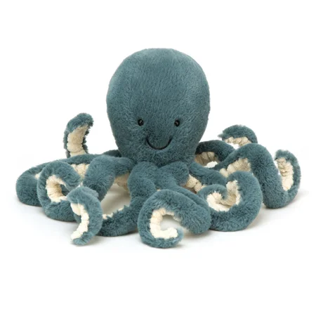 Jellycat bamse, Storm blæksprutte - 23 cm