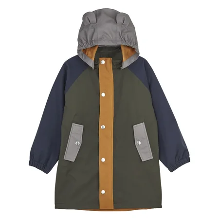 Liewood Blake regnjakke, Hunter green multi mix