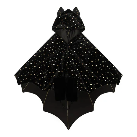 Mimi & Lula Cape, Black Bat Halloween