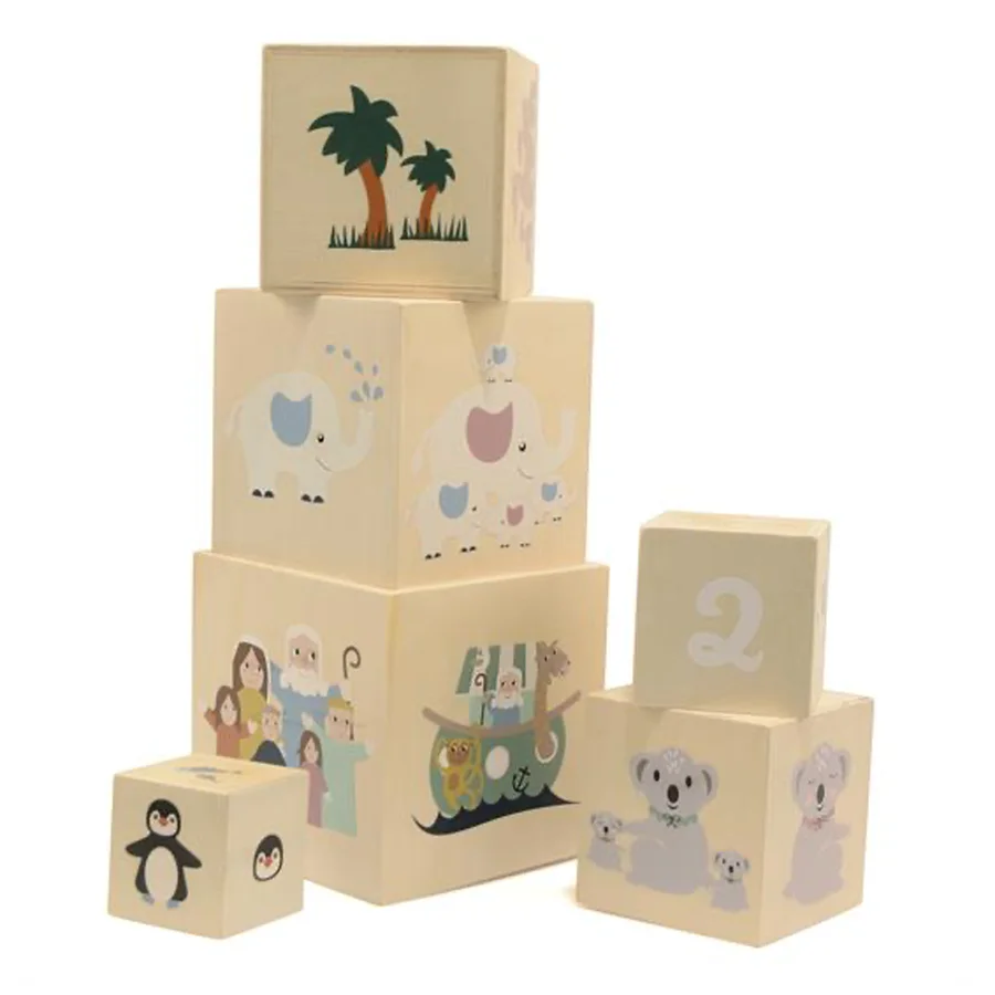 Stapelboxen mit Noahs Arche