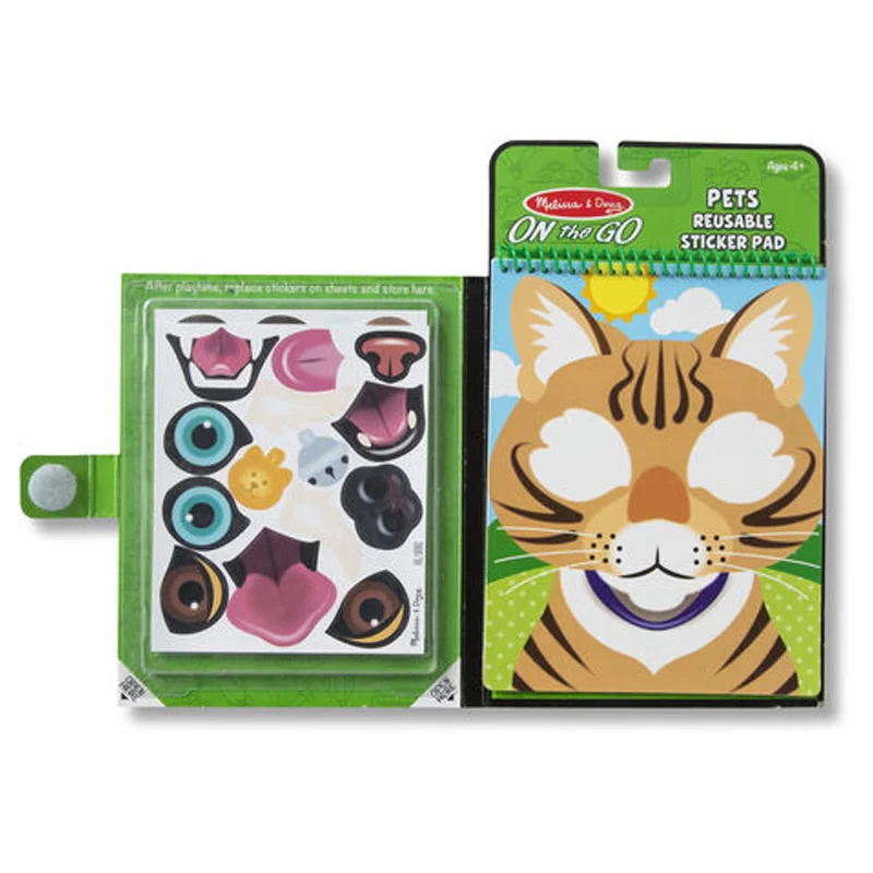 Melissa and Doug reusable sticker, Kæledyr
