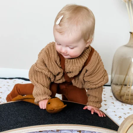 CurveLab balancebræt med filt, Little Arc - grå