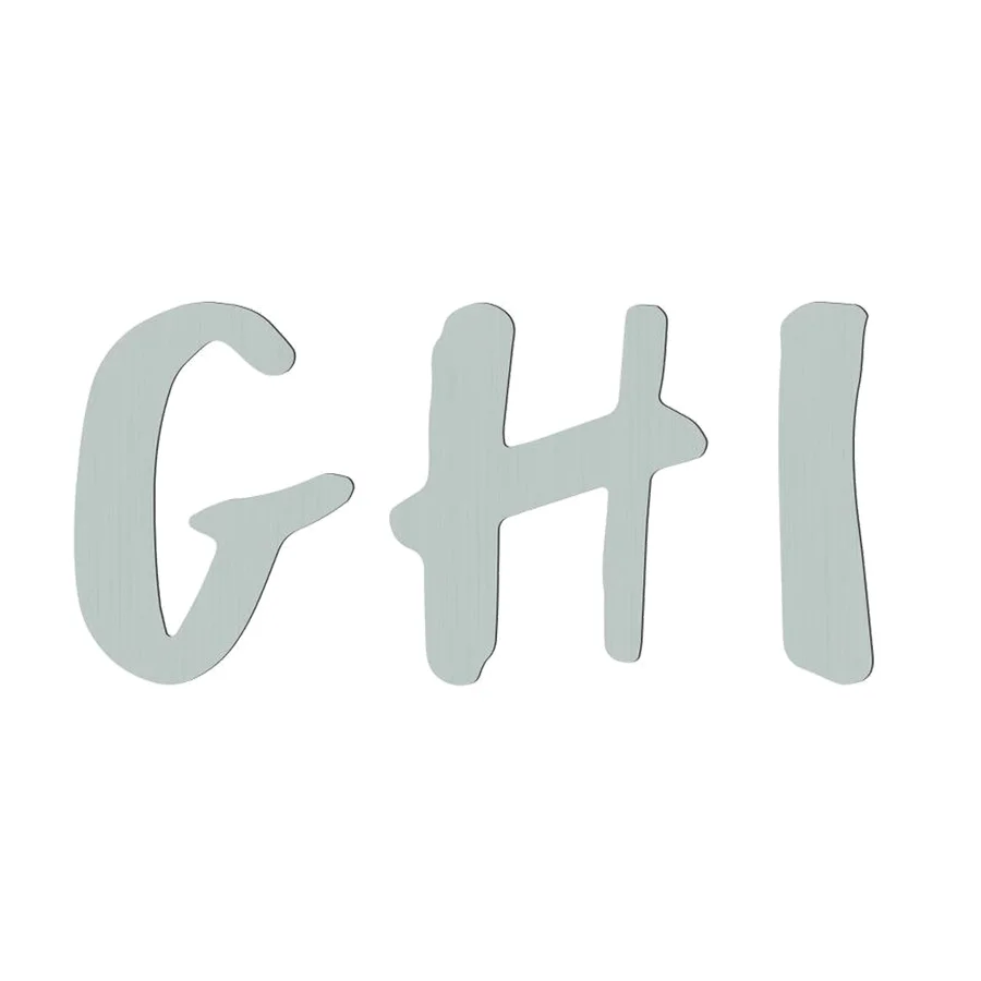 Sebra træbogstav, eucalyptus green