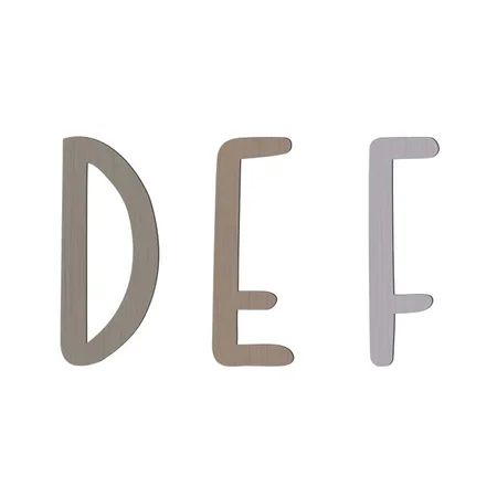 Sebra træbogstav, pinecone brown