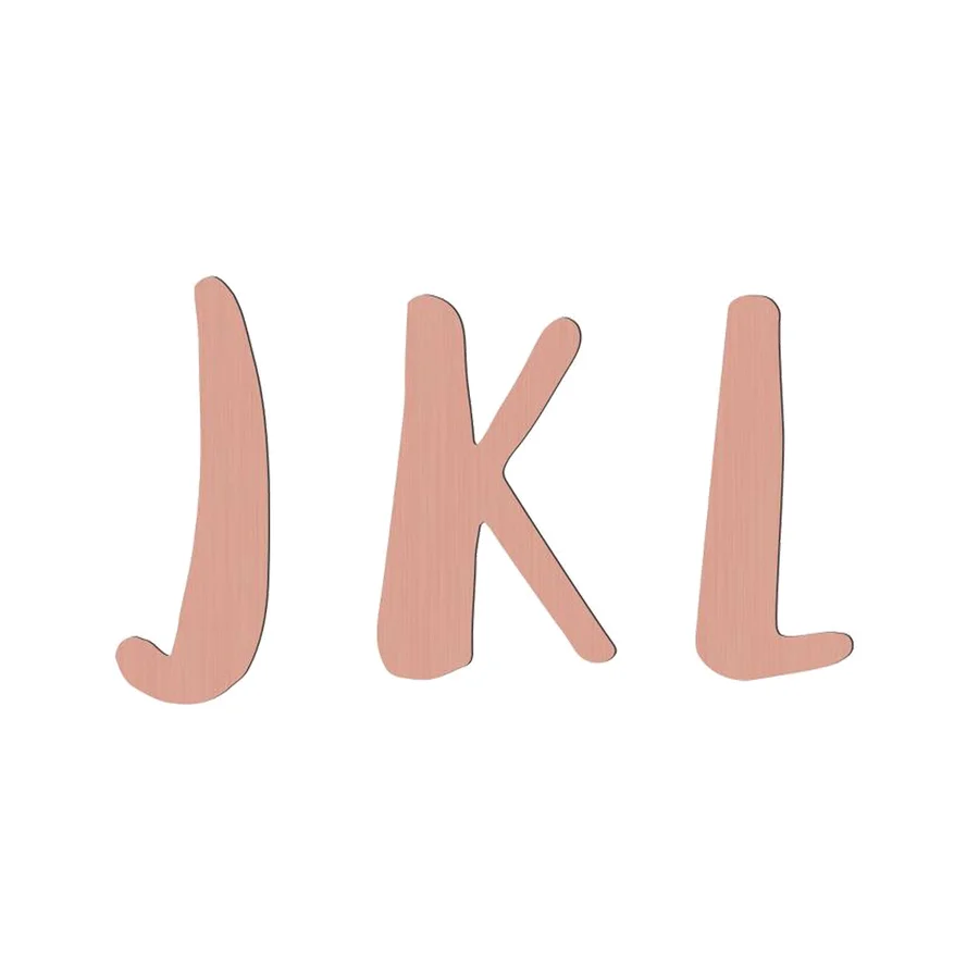 Sebra træbogstav, watermelon pink