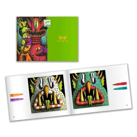 Djeco kreativ æske, Sjove monstre med 3D effekt