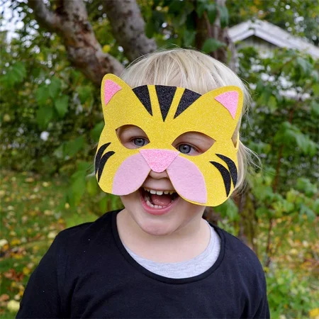 Dyremaske med glitter