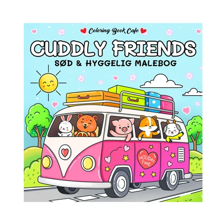 Cuddly Friends - Cozy Coloring, Sød Og Hyggelig Malebog