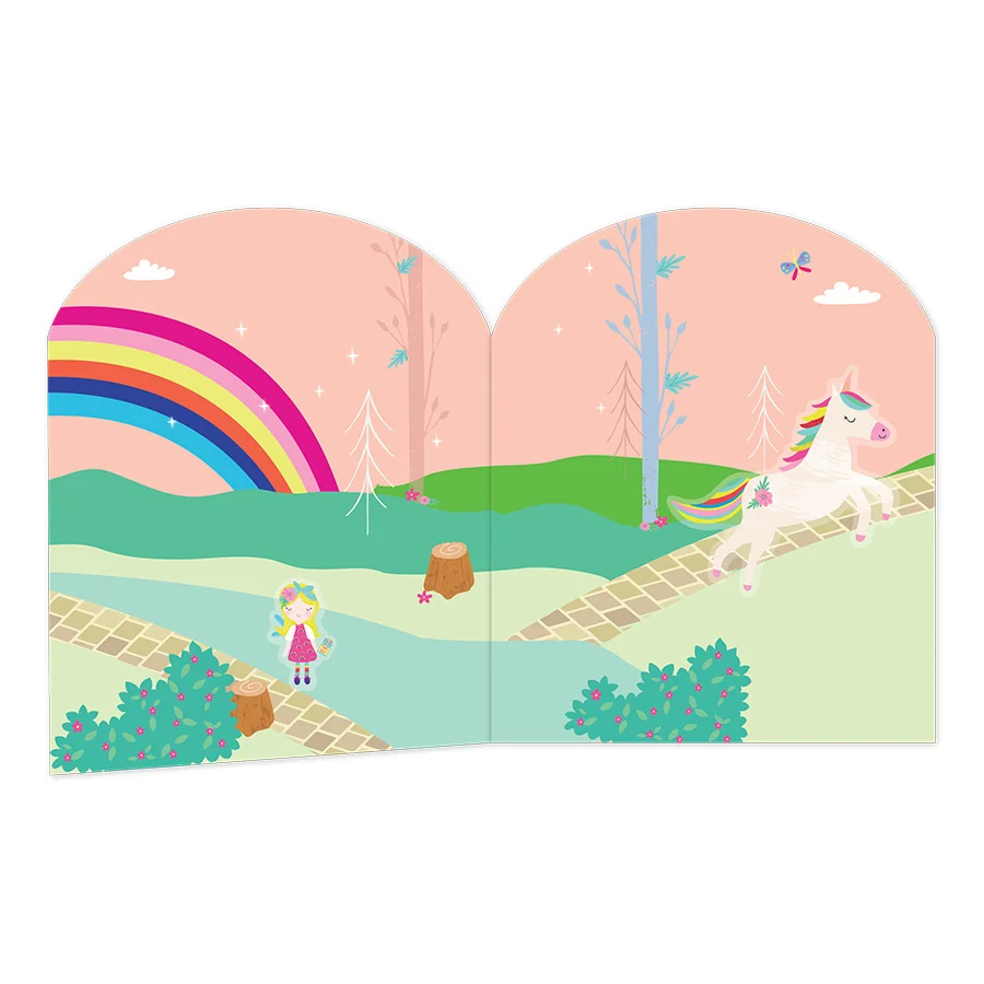 Floss & Rock genanvendelige klistermærker, rainbow fairy
