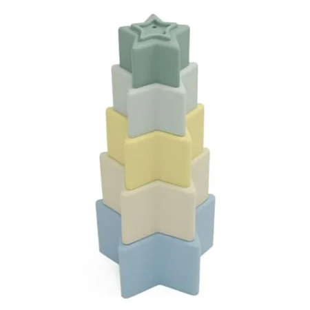 Stapel mit Sternenformen, grün/blau