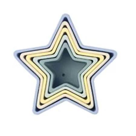 Stapel mit Sternenformen, grün/blau