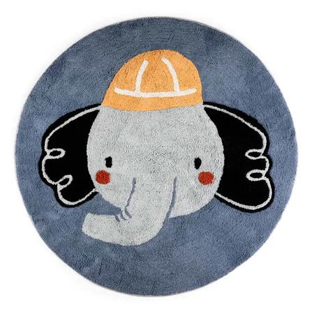 Sebra gulvtæppe, busy builders