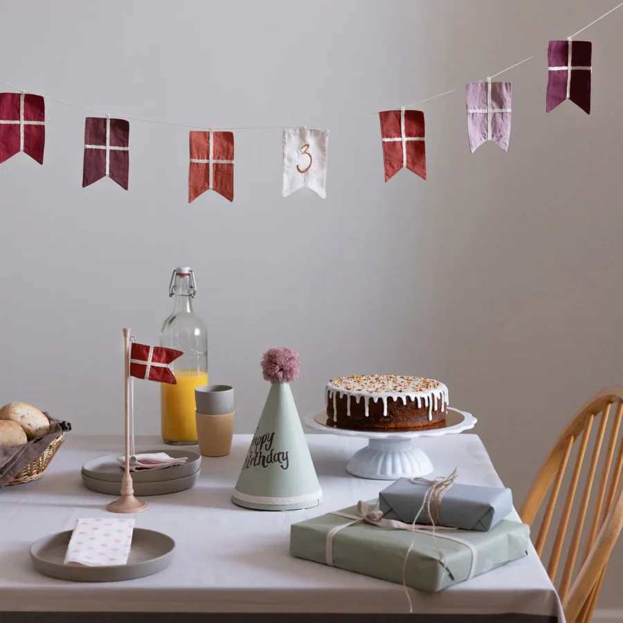 Geburtstag Tischfahne "Dannebrog", Sebra 