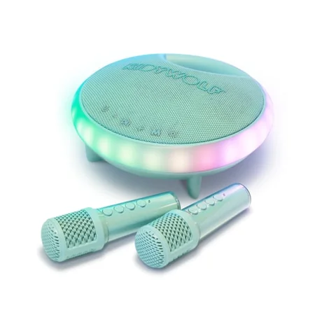 Kidywolf Karaoke Lautsprecher mit 2 kabellosen Mikrofonen