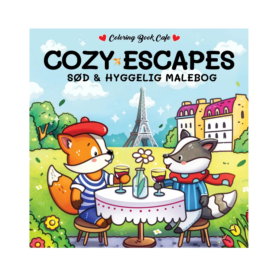 Cozy Escapes - Cozy Coloring, Sød Og Hyggelig Malebog