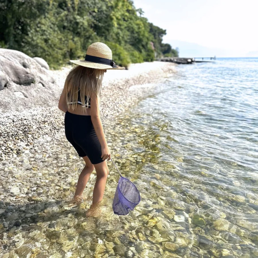 Teleskop-Kescher, dunkellila