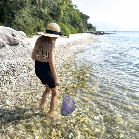 Teleskop-Kescher, dunkellila