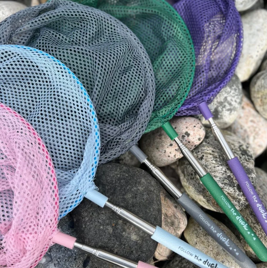 Teleskop-Kescher, dunkellila