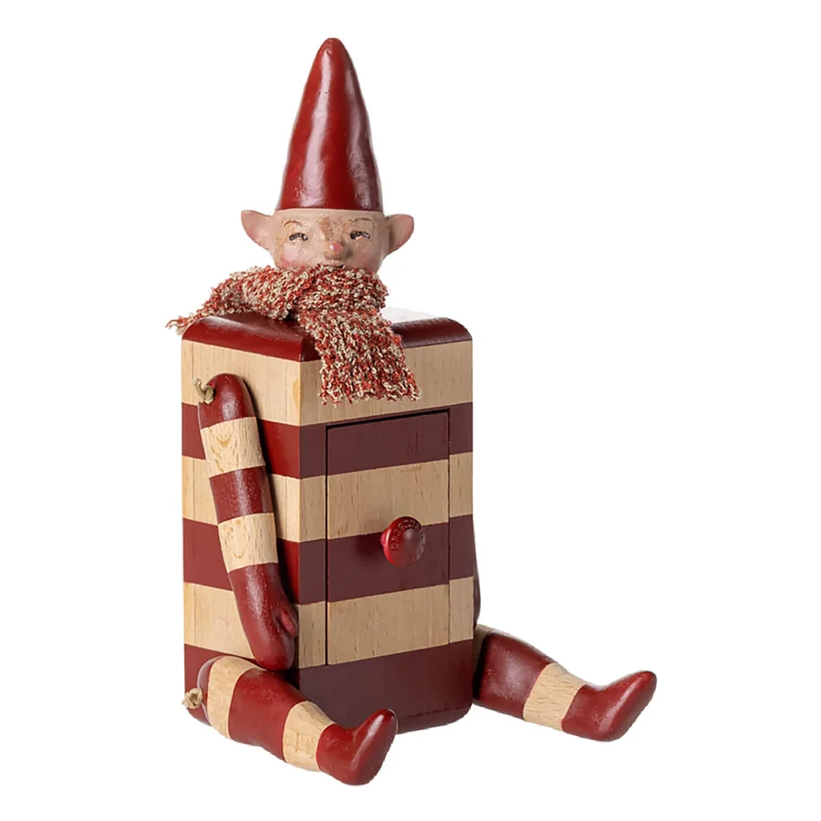 Maileg Wichtel mit Schublade, Rot