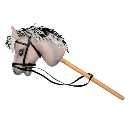 byASTRUP® Steckenpferd Luna, grau mit kurzer Mähne