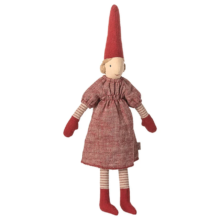 Maileg Pixi Str 2, Pige - Rød Kjole