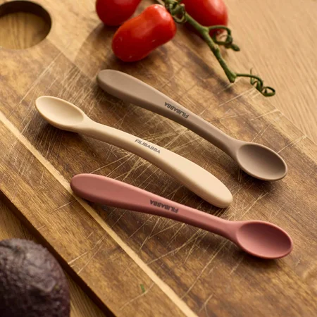 Filibabba 3er-Pack Silikonlöffel, Rose Mix