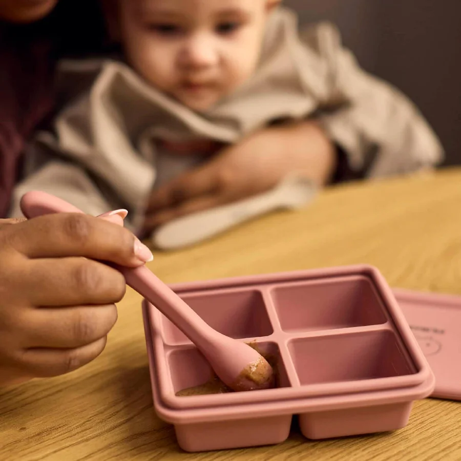 Filibabba 3er-Pack Silikonlöffel, Rose Mix