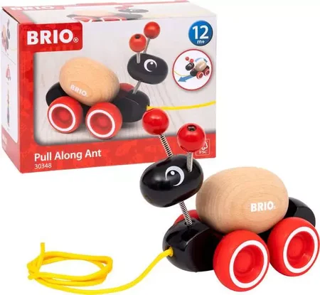 BRIO Nachzieh-Ameise - Holzspielzeug für Kinder ab 12 Monaten