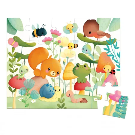 Janod Puzzle Gartenfreunde, 20 Stück