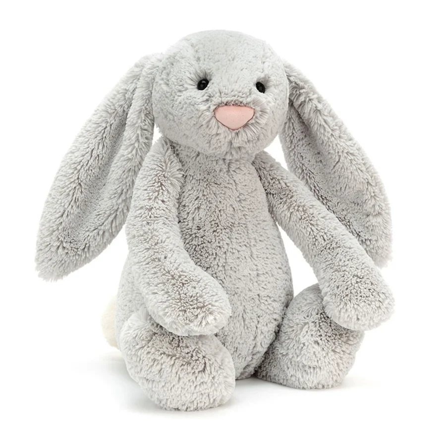 Jellycat bamse, bashful kanin silver - 51 cm