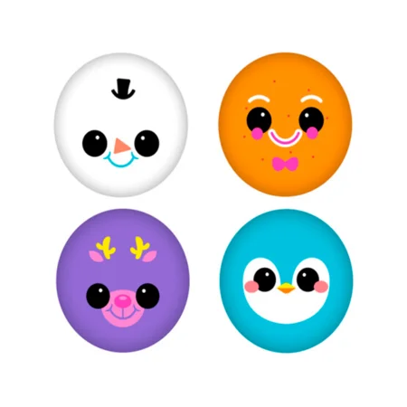 NeeDoh Squishmas squishkins 4-pak