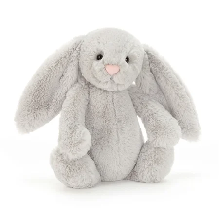Jellycat Bashful kanin, silver 31 cm