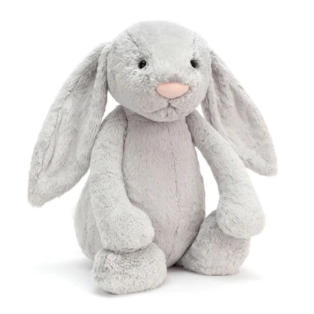 Jellycat bamse, bashful kanin silver - 67 cm