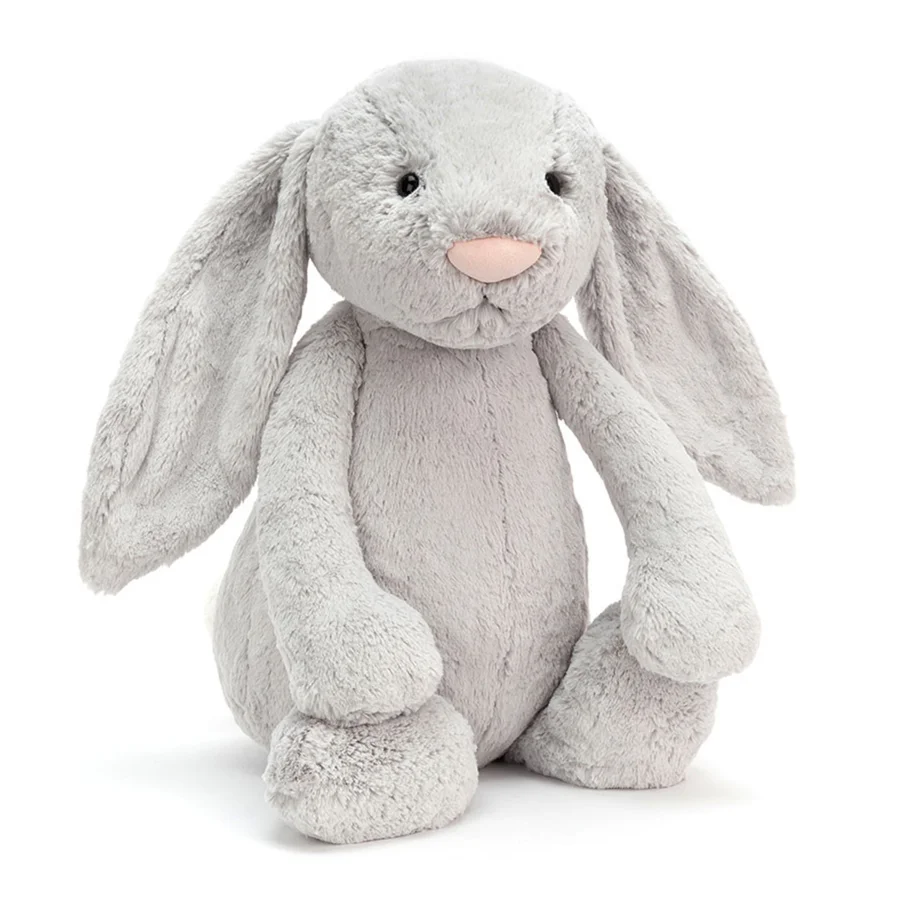Jellycat bamse, bashful kanin silver - 67 cm