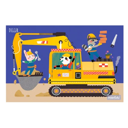 mierEdu Puslespil 9-12-16-20 brikker, trin 2 - Transportmidler