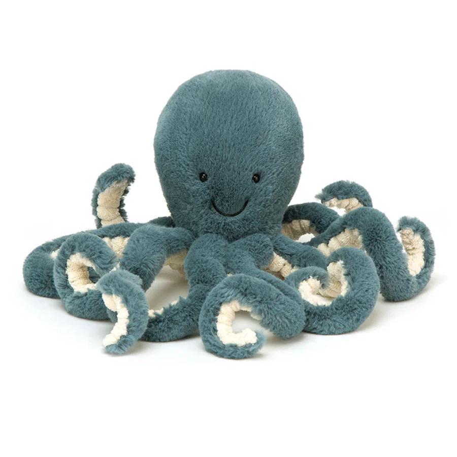 Jellycat bamse, Storm blæksprutte - 23 cm