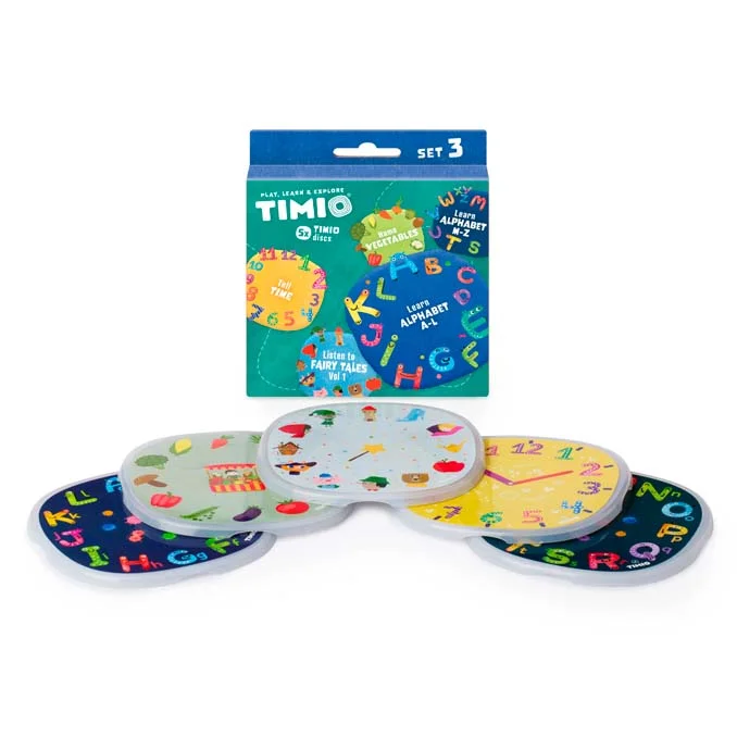 Timio Disc Set 3 - Abenteuer, Zeit, Gemüse, Alphabet A-L und Alphabet M-Z