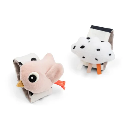 Done by Deer Håndledsrangle 2 pak, Happy clouds powder