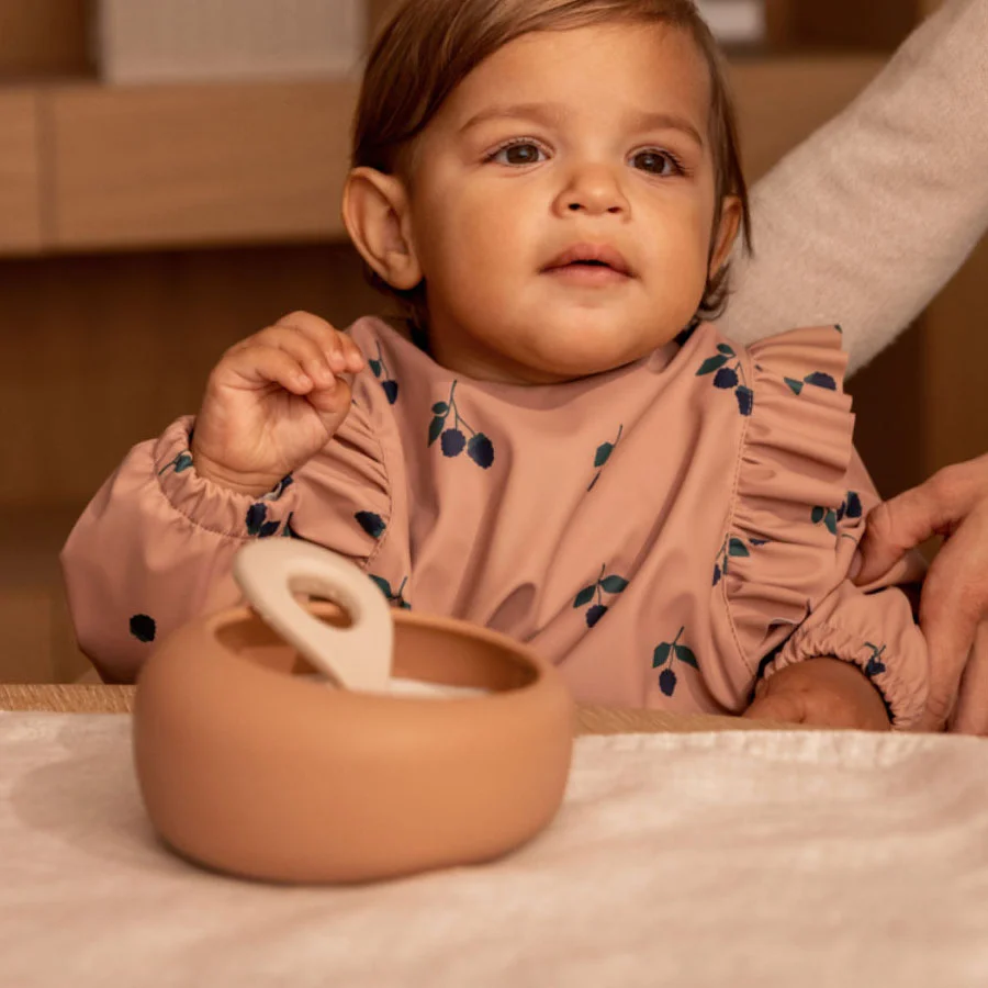Liewood Sparia Schale mit Löffel, Tuscany Rose/Apple Blossom
