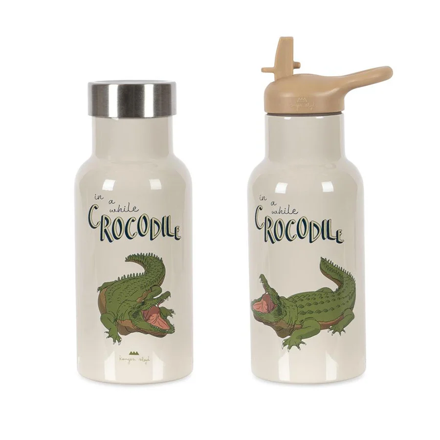 Konges Sløjd Kinder-Thermoflasche, Crocodile
