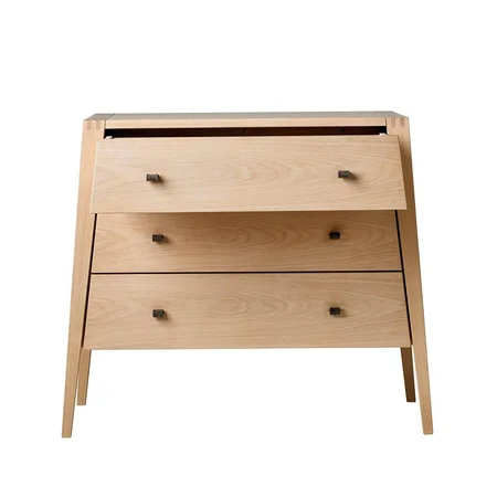 Leander kommode Linea med 3 skuffer, eg