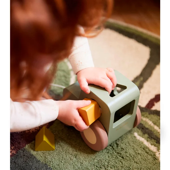 Filibabba træk-traktor med puttekasse