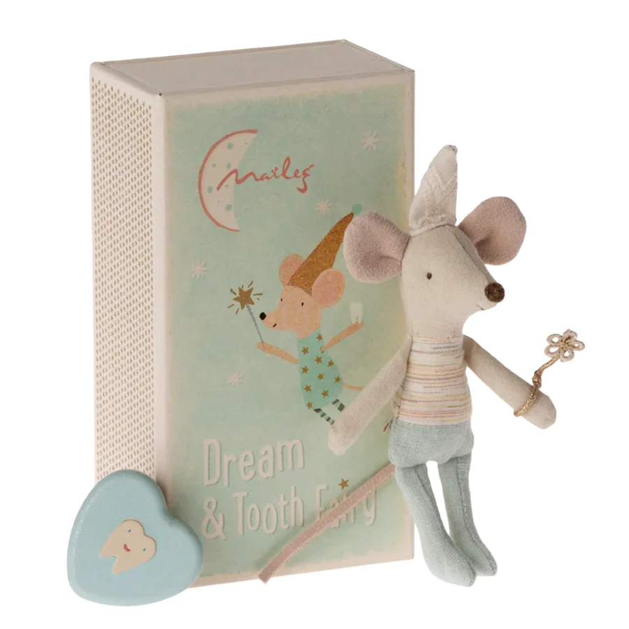 Maileg Tandfe mus, lillebror i tændstiksæske