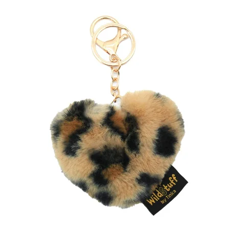 Tinka Herz-Schlüsselanhänger, braun Leo