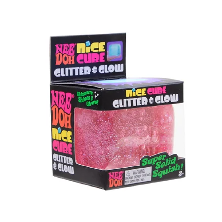 Needoh Nice Cube Glitter & Glow, Asst