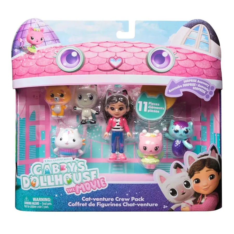 Gabby's Dollhouse, Big Cat-Venture 6er-Pack Figuren