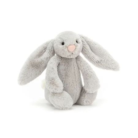 Jellycat bashful kanin, silver 18 cm