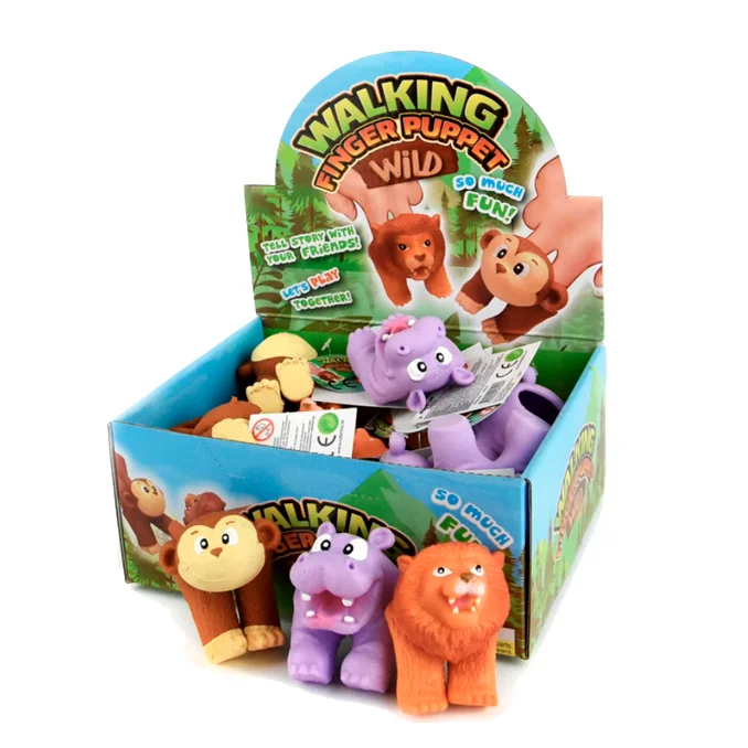 Fingerdukke vilde dyr, asst dyr