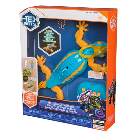 Hex Bots Wandkrabbelndes Chamäleon, Blau & Gelb